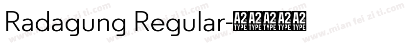 Radagung Regular字体转换